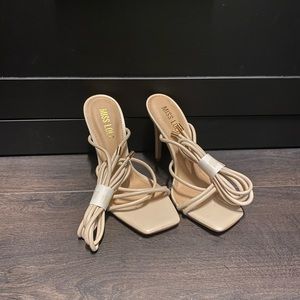 Miss Lola cream heels